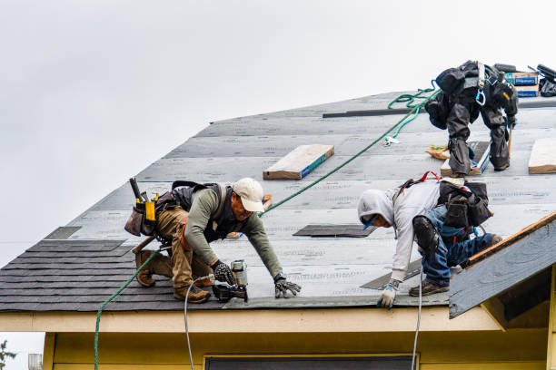 Professional Roofing technician working in Hanson, MA